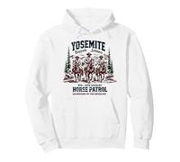 Yosemite Buffalo Soldiers Horse Patrol Deep Blue Burgundy Pullover Hoodie