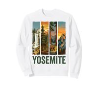Yosemite California Retro Sunset Bear Hike Sweatshirt