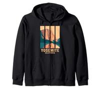 Yosemite El Capitan Mountain River Reflection Zip Hoodie