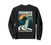 Yosemite Flow Waterfall Shirt Retro Dome Nature Sweatshirt