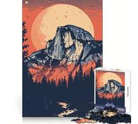 Yosemite Forest Sunset Jigsaw Puzzles for Teenagers 1000 Pieces Intellect Fun Calm Recreation Exact Edges Lovely Gift (38x26cm)