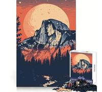 Yosemite Forest Sunset Teenagers Puzzles 1000 Piece Jigsaws Sharp Recall Serene Activity Uniform Cut Joyful Xmas (50x75cm)