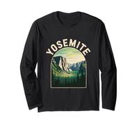 Yosemite Landscape with Trees and Valley Long Sleeve T-Shirt