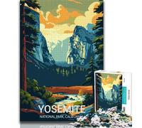 Yosemite National Park 1000 Piece Jigsaw Puzzle for Adults And Teenagers,Learning Educational Toy for Is Ideal As A Gift for The Whole Family 38x26cm