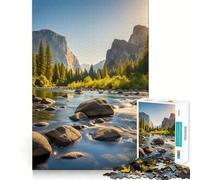 Yosemite National Park 1000-piece Jigsaw Puzzles Brain Fun Training Seamless Fit Precise Pieces Fascinating Hobby for Idle Moments (50x75cm)