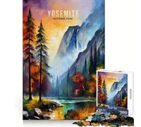 Yosemite National Park 1000 Piece Jigsaw Puzzles for Adults Teenagers Focus Training Quiet Recreation Fine Edges Joyful Xmas (38x26cm)