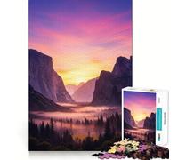 Yosemite National Park Adult Jigsaw1000 Pieces Cognitive Train Game Tight Interlock No Gaps Calming Mental Break Activity (38x52cm)