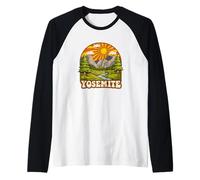 Yosemite National Park California Hiking Camping Outdoor Raglan Baseball Tee