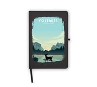 Yosemite National Park California Notebook, Blank Pages, Faux Leather Cover, Planner, Journal, Workbook