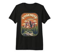 Yosemite National Park California State Mountain Camping Premium T-Shirt