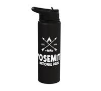 Yosemite National Park Camping Hike Camp Adventure Stainless Steel Insulated Water Bottle