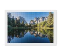 Yosemite National Park Diamond Art Painting Kit Horizontal Version Full Drill Paint Square Crystal Points for Adult Beginners