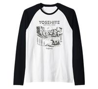 Yosemite National Park for Hikers Campers and Nature Lovers Raglan Baseball Tee