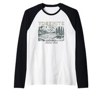Yosemite National Park for Hikers Campers and Nature Lovers Raglan Baseball Tee