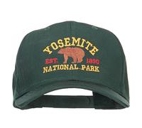 Yosemite National Park Gold Embroidered Cap, Green, One Size