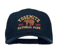Yosemite National Park Gold Embroidered Cap, Navy, One size