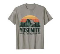 Yosemite National Park Half Dome Retro Sunset T-Shirt