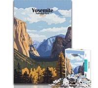 Yosemite National Park Jigsaw Puzzles for Adults,for Educational Game Challenge Toy for Is Ideal As A Gift for The Whole Family 38x26cm
