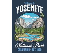 Yosemite National Park Journal: Hardcover, 6 x 9 Inches, 180 Pages, Blank Lined Notebook, Matte Finish. Travel Outdoor Nature Lover, California Journals