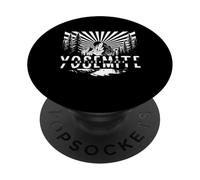Yosemite National Park Outdoors Retro State Of California PopSockets Adhesive PopGrip