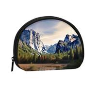 Yosemite National Park Prints Coin Purse Shell Mini Pouch Wallet Change Bag for Women Girls Kids