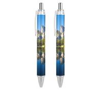 Yosemite National Park Retractable Ballpoint Pen Black Ink Ball Point 0.5mm Smooth Writing Note Taking Accessories For Office 2 PCS AS PIC 1
