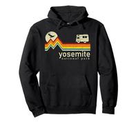Yosemite National Park Retro Vintage Mountain Hiking Funny Pullover Hoodie