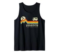 Yosemite National Park Retro Vintage Mountain Hiking Funny Tank Top
