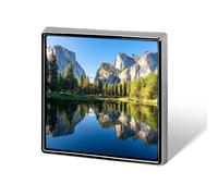 Yosemite National Park Square Badge Pin Metal Memorial Brooch Button Lapel Pins for Backpack Wedding