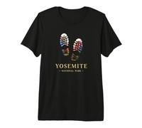 Yosemite National Park USA Hiking Boot Camping Souvenir Premium T-Shirt