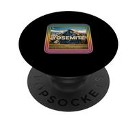 Yosemite National Park Vintage Design - Retro Mountain Natur PopSockets Adhesive PopGrip