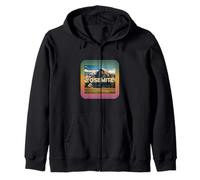 Yosemite National Park Vintage Design - Retro Mountain Natur Zip Hoodie