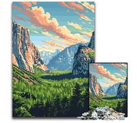 Yosemite Nature Pop Art Jigsaw Puzzles 1000 Pieces for Adults Puzzles for Adults Gift for Men And Women Daily & Special Occasion 1000 PCS(38x26cm)
