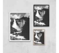 Yosemite River Giclee Art Print - A2 - White Frame