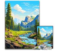 Yosemite Spring Pixel Art 1000Piece Jigsaw Puzzle Challenging Puzzles Gift for Men And Women Daily & Special Occasion 1000 PCS(75x50cm)