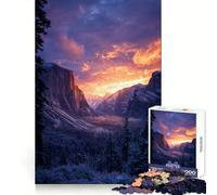 Yosemite Sunset 1000 Teenager Pieces Jigsaw Puzzle Logic Practice Quiet Fun Clean Edges Festive Gift (50x75cm)