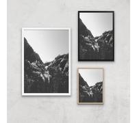 Yosemite Valley Giclee Art Print - A3 - White Frame