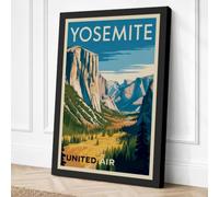 Yosemite Valley Majesty Canvas Wall Art Print 24x16 Inch