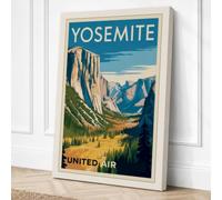 Yosemite Valley Majesty Canvas Wall Art Print 24x16 Inch