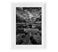 Yosemite Valley Morning Landscape, 14 x 20 Inch Framed Print Under Glass