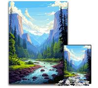 Yosemite View Pixel Art 1000Piece Jigsaw Puzzle Challenging Puzzles Gift for Men And Women Daily & Special Occasion 1000 PCS(38x26cm)