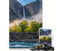 Yosemite Waterfall Landscape for Adults 1000 Piece Jigsaw Puzzle Sharp Recall Calm Recreation Uniform Cut Festive Present (50x75cm)