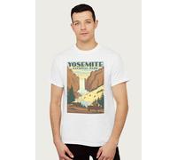Yosemite Waterfall T-Shirt US National Parks White XXL
