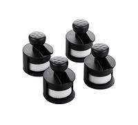 Yoseng 4Pack Flat top Craft Ink Blending Brushes Blender, Ink Blending Tool, Blending Brush for Paper Crafter,with Stand（Small Model,Brush Head Diameter 1.5 inches）, Black（4pack) (202107027)