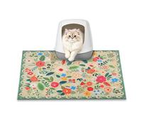 YOSEPATI Cat Litter Mat, 60 x 40cm litter box mat, Upgrade Non-Slip kitty litter mat, Traps 100% Litter, Soft on Kitty Paws, Easy Clean for Scatter Control