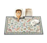 YOSEPATI Cat Litter Mat, 89x58cm Large Litter Mat,Cute Decor Kitty Box Mats
