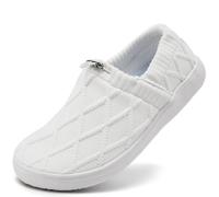 YOSFDC Wide Barefoot Shoes for Women Minimalist Wide Toe Box Comfortable Walking Tennis Shoes Beach Outdoor Running Sneakers with Zero Drop Sole, White opulent garden, 7 UK