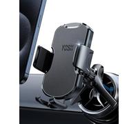 YOSH Audi A1 Phone Holder for Audi A1/A3, Mercedes, Mini Cooper 2013-2024 | Leather Surface & Triangle Support, Fits Audi A1/A3, Mini Cooper 2013-2024, Mercedes, for iPhone Samsung 4.0''- 7.0'' Phones