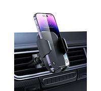 YOSH Car Phone Holder Air Vent, Phone Holder for Cars with Memory Function & Double-Lock Clips, Upgraded Materials iPhone Mount, 360° Adjustable Cradle for iPhone Samsung etc