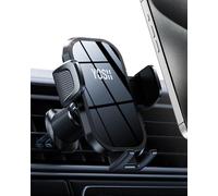 YOSH Car Phone Holder, Super Secure [Double Metal Hook] for Air Vent Car Phone Mount Cradle 360°Rotation, One Button Release Mobile Phone Holder for iPhone, Galaxy, All 4.0''-7'' Smartphones